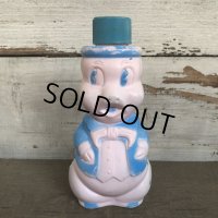 Vintage Soaky Bobble Bath bottle Little Pig Blue (S588)