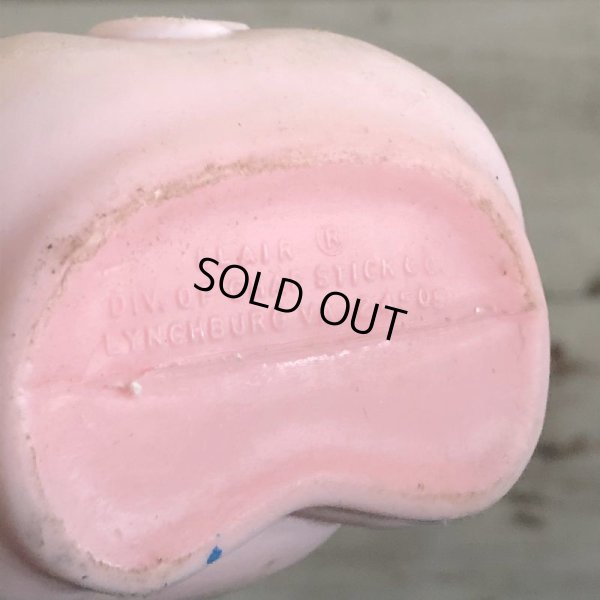 画像6: Vintage Soaky Bobble Bath bottle Little Pig Blue (S588)