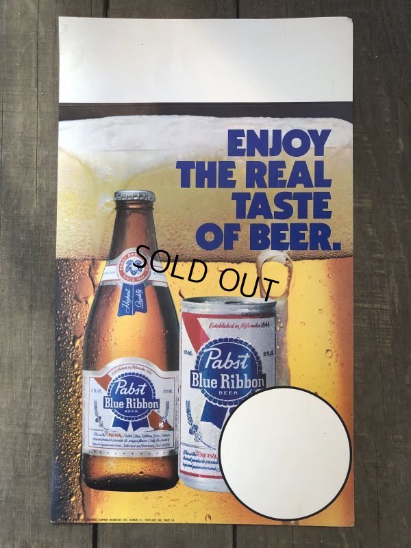 画像4: Vintage Pabst Card Sign ENJOY THE REAL TAST OF BEER (S601)