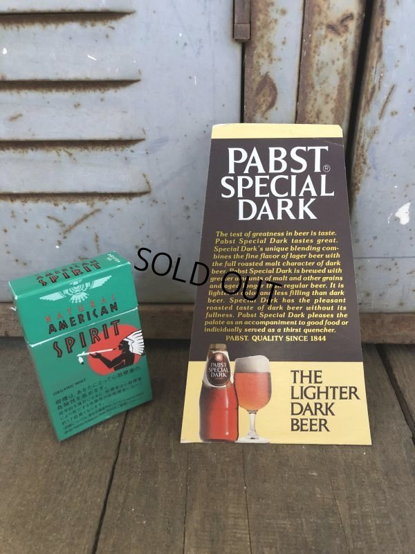 画像1: Vintage Pabst Card Sign Special Dark (S598)