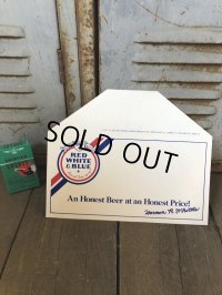 Vintage Pabst Card Sign RWB Special Lager Beer (S597)