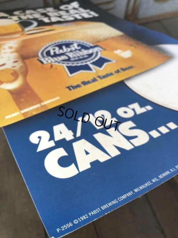 画像3: Vintage Pabst Cardboard Sign A CASE OF THE REAL TASTE! (S602)