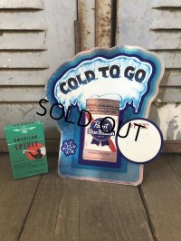 Vintage Pabst Card Sign COLD TO GO (S595)