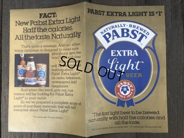 画像2: Vintage Pabst Extra Light Beer Pamphlet (S596)