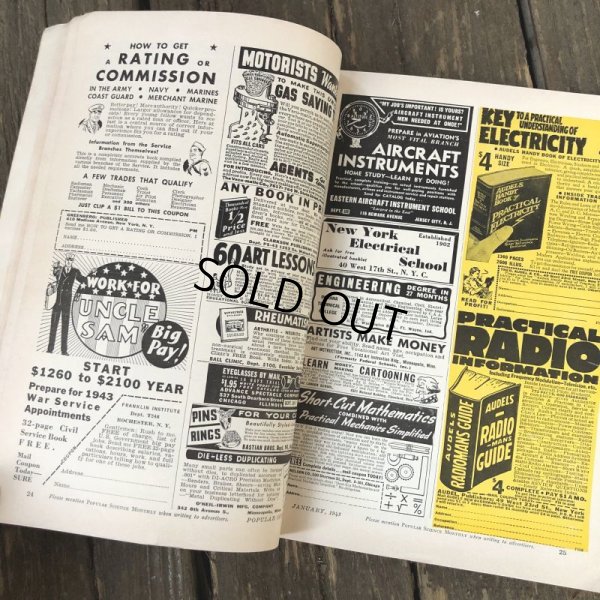 画像10: 1940s Vintage Popular Science Magazine (PS355) 