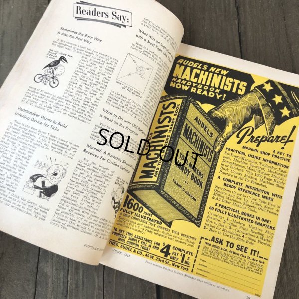 画像10: 1940s Vintage Popular Science Magazine (PS362) 