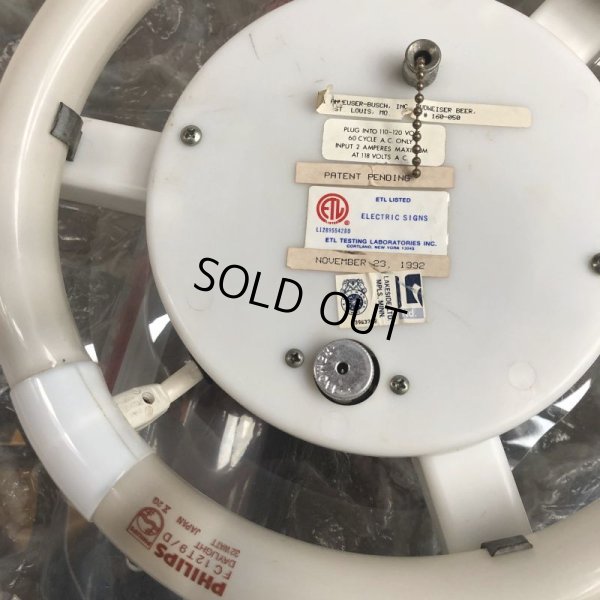 画像10: Vintage Budweiser Pool Bar Ceiling Hanging Lamp Sign (S604)