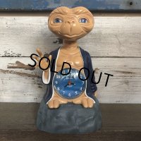 【SALE】 80s Vintage E.T. Extra Terrestrial Alarm Clock (S605)
