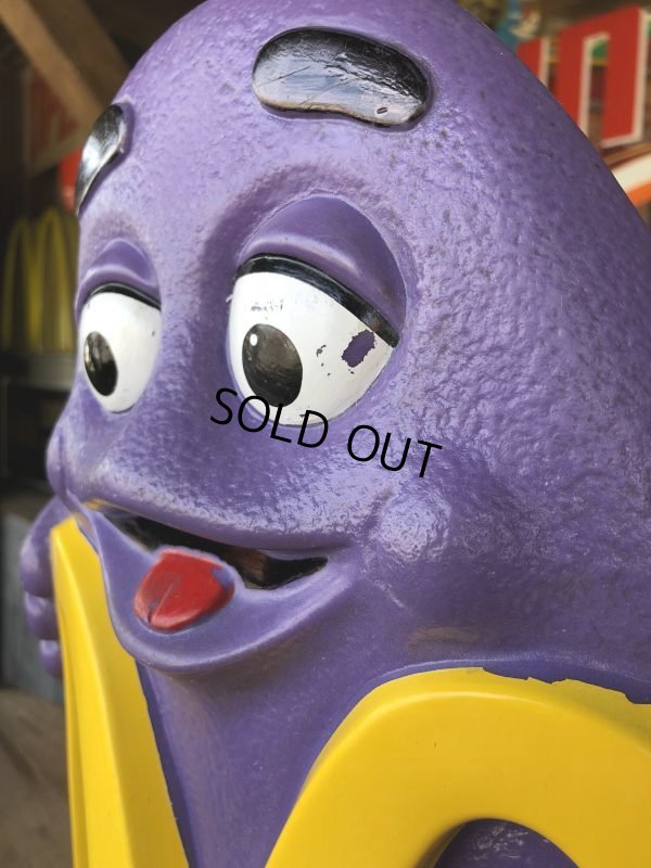 画像7: Vintage Mcdonald's Grimace Statue Playland Childs Chair (S606）