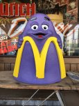 画像1: Vintage Mcdonald's Grimace Statue Playland Childs Chair (S606） (1)