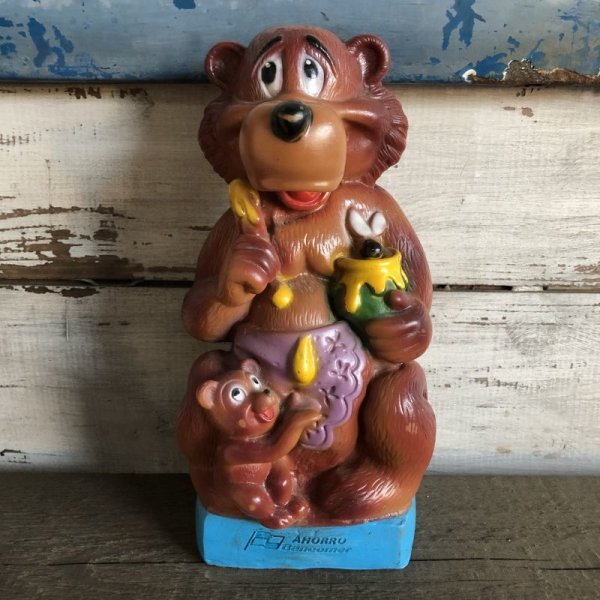 画像1: Vintage AHORRO Bancomer Honey Bear Bank (S607）