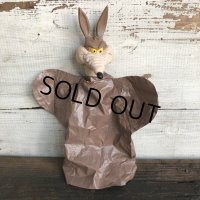 70s Vintage Wile E. Coyote Hand Puppet Doll (S625)
