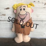 70s Vintage Knicker Bocker Barney Mini Rug Doll (S623)