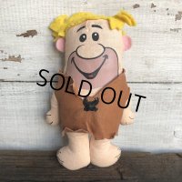 70s Vintage Knicker Bocker Barney Mini Rug Doll (S623)