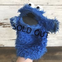 Vintage Knickerbocker Sesame Street Cookie Monster Hand Puppet Doll (S631)