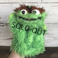 Vintage Knickerbocker Sesame Street Oscar Hand Puppet Doll (S632)