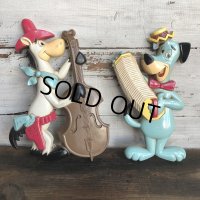 Vintage Quick Draw McGraw & Huckleberry Hound Wall Decor Set (S645）