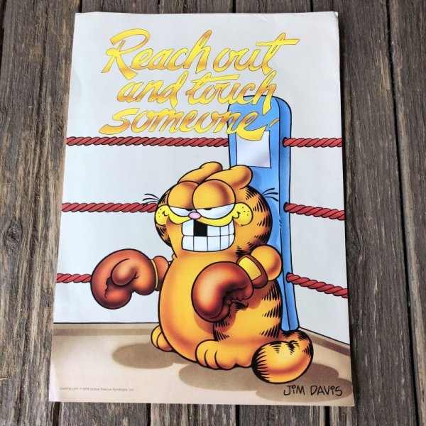 画像1: Vintage Garfield Poster Jumbo Card (S660)