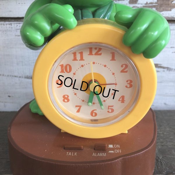 画像6: 80s Vintage Little Green Sprout Talking Alarm Clock (S680)