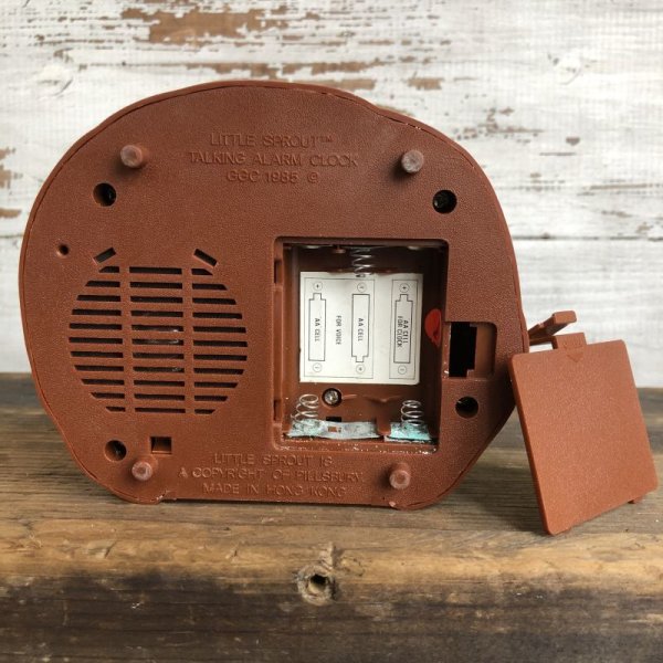 画像8: 80s Vintage Little Green Sprout Talking Alarm Clock (S680)