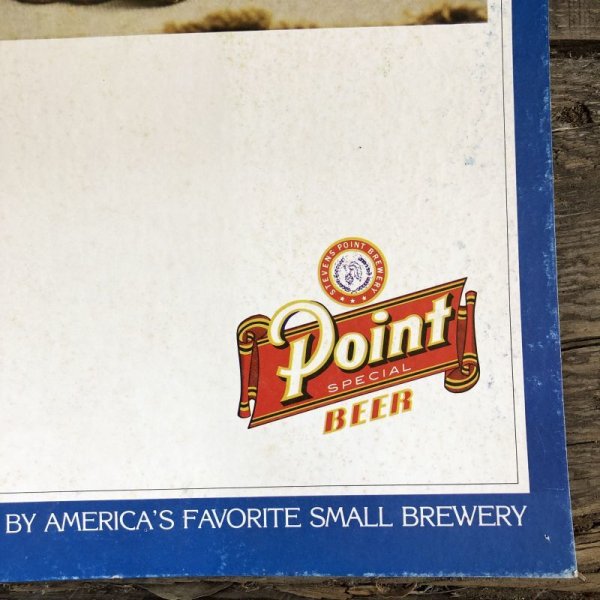画像2: Vintage Cardboard Sign Point Beer (S729)