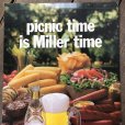 画像3: Vintage Cardboard Sign Miller Beer picnic time is Miller time (S712) (3)