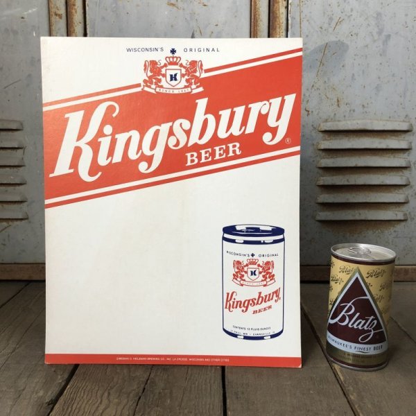 画像1: Vintage Cardboard Sign Kingsbury Beer (S731)