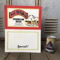 Vintage Cardboard Sign Hi-Brau Premium Beer (S730)