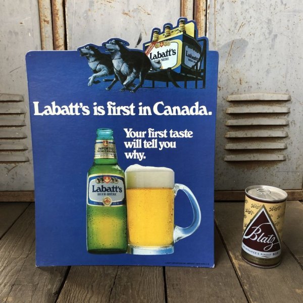 画像1: Vintage Cardboard Sign Labatt's Beer (S716)