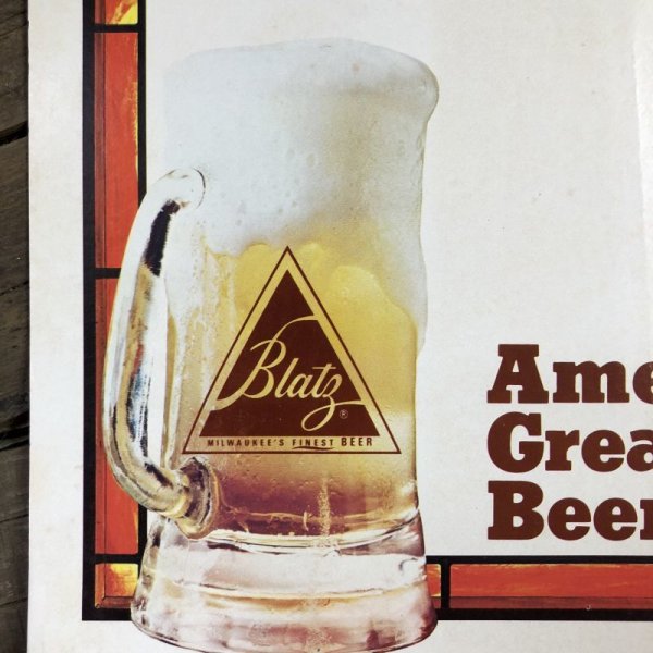 画像3: Vintage Cardboard Sign Blatz Beer America's Great Light Beer (S722)