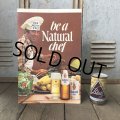 Vintage Cardboard Sign Natural Light Beer be a Natural chef (S714)