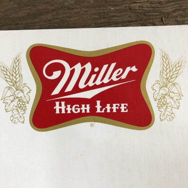 画像3: Vintage Cardboard Sign Miller HIGH LIFE Beer (S732)