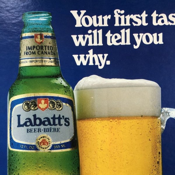 画像3: Vintage Cardboard Sign Labatt's Beer (S716)