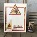 Vintage Cardboard Sign Blatz Beer America's Great Light Beer (S722)