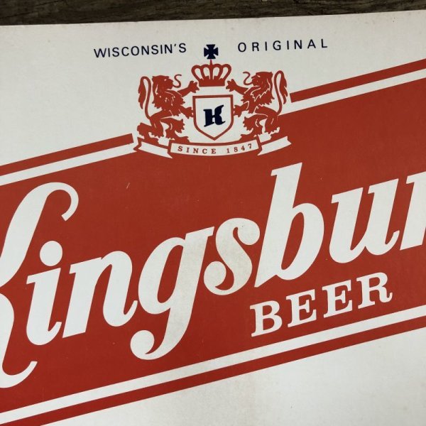 画像3: Vintage Cardboard Sign Kingsbury Beer (S731)