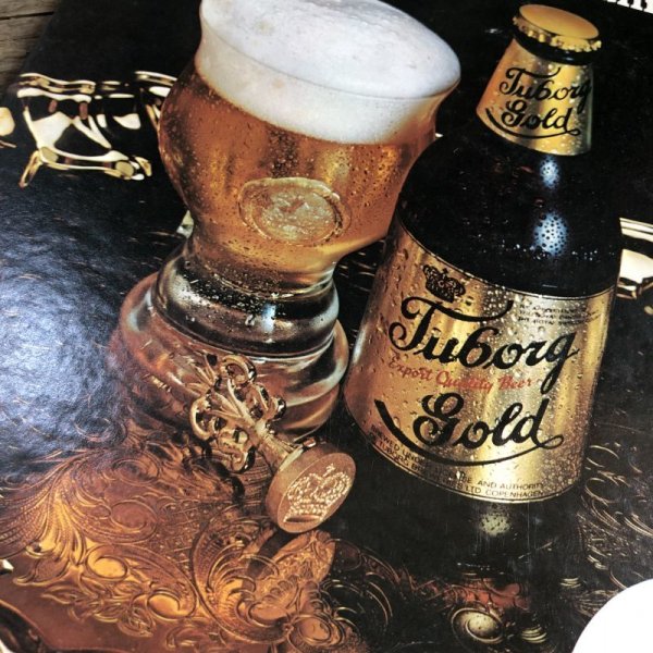 画像3: Vintage Cardboard Sign TUBORG GOLD Beer (S726)