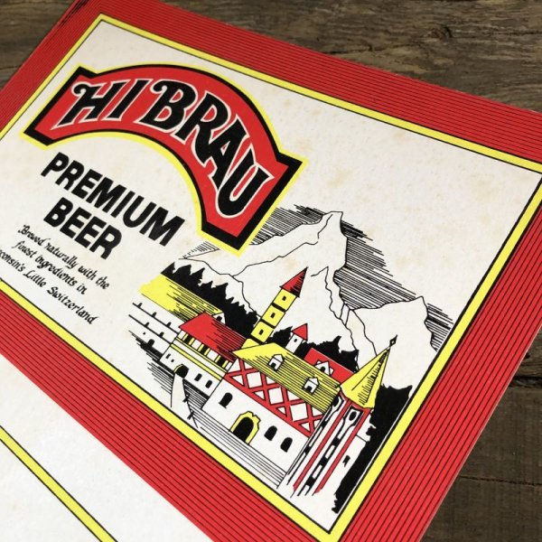 画像4: Vintage Cardboard Sign Hi-Brau Premium Beer (S730)