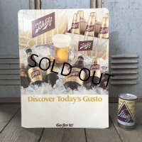 Vintage Cardboard Sign Schlitz Beer Discover Today's Gusto (S709)