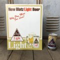 Vintage Cardboard Sign Blatz Beer New Blatz Light Beer (S723)