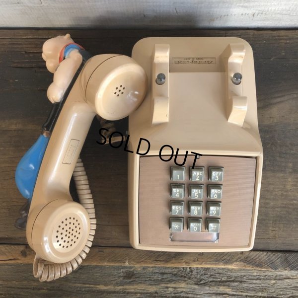 画像6: 80s Vintage Popeye Figure Shoulder Pal w/Telephone (S735)