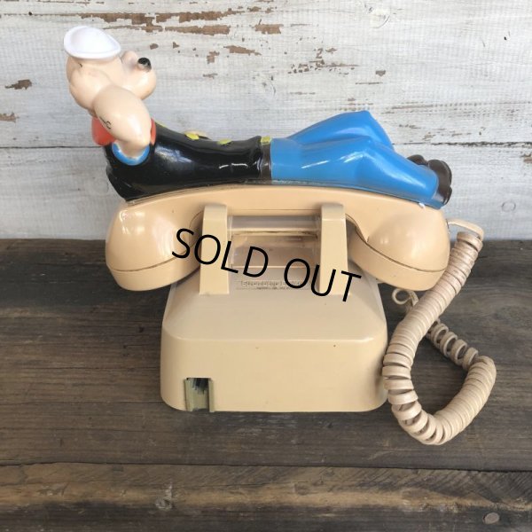 画像3: 80s Vintage Popeye Figure Shoulder Pal w/Telephone (S735)