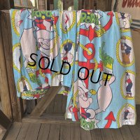 80s Vintage Popeye Curtain Set (S736) 