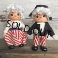 Vintage 1974 Raggedy Ann & Andy Coin Bank Doll SET (S737) 