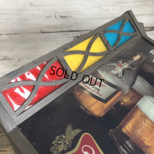 画像7: Vintage Miller Beer Lighted Stained Glass Sign (S738)