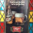 画像8: Vintage Miller Beer Lighted Stained Glass Sign (S738)