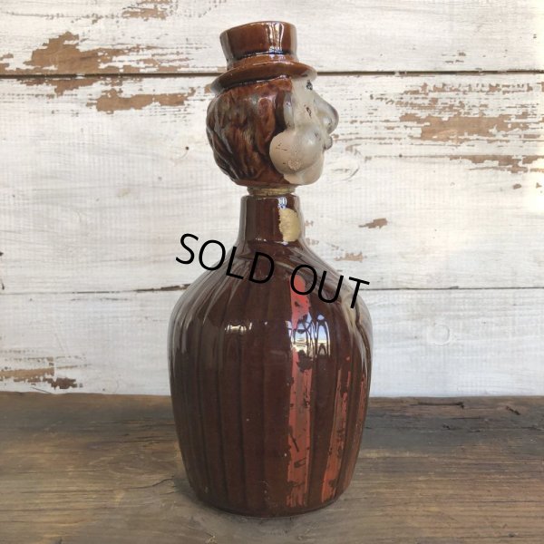 画像2: Vintage Drunken Man Whiskey Decanter Bottle (S749)