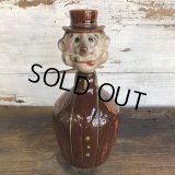 Vintage Drunken Man Whiskey Decanter Bottle (S749)