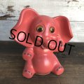 Vintage Psychedelic Pink Elephant Ceramic Bank (S743)