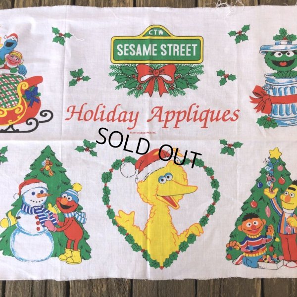 画像4: Vintage sesame Street Ornament Fabric Pillow Cushion Panel (S762)