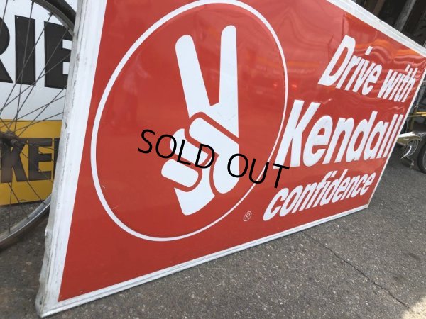 画像7: 70s Vintage KENDALL DRIVE WITH KENDALL CONFIDENCE Metal Sign (S763)